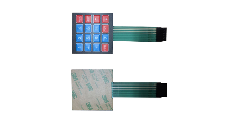 Hoee Factory Membrane Switch Keypad with Rubber Buttons 4*4/1*4/3*4/4*5 Layout MCU Expansion DIY Electronic Keyboard