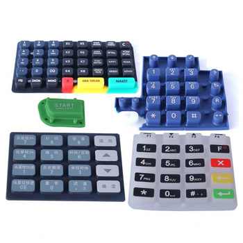 Custom silicone rubber numeric keypad