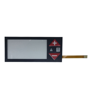 Embossing button membrane front panel