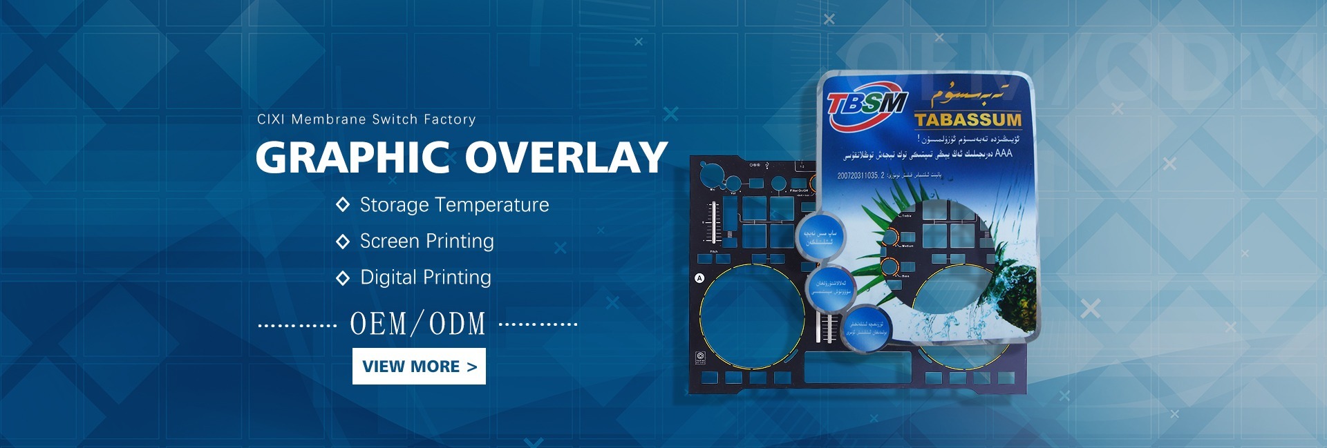 Heavy duty graphic overlays for industrial control switches
