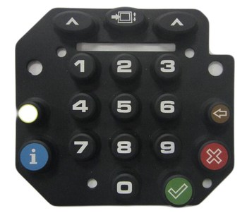 Custom electrical equipment silicone rubber push button