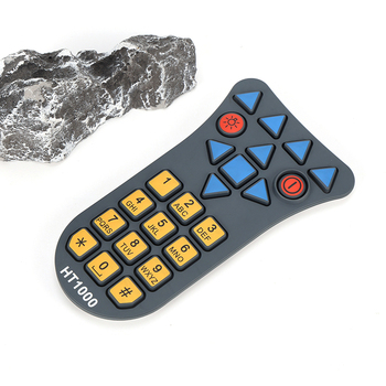 Silicone rubber keypad button with carbon pill for machine