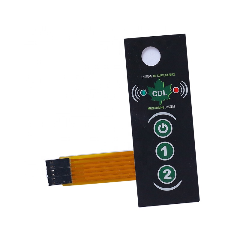 High Quality Customized Membrane Push Button Switch, FPC Circuit Membrane Keypad Switch With Shielding Layer