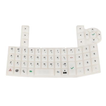 Custom molded high wear resistant silicone rubber buttons
