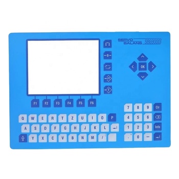 Custom graphic overlay with embossed buttons