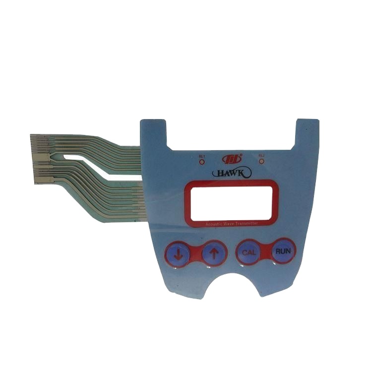 Custom PET Membrane Switch Keypad, ESD Shielding Layer Thin Film Push Button Membrane Switch for Electronic Equipment