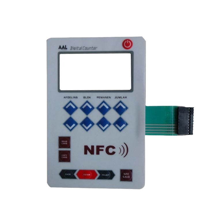 RoHS Compliant Industrial Membrane Push Button Switch Custom Tactile Membrane Keypad Switch for Medical Instrument Control Panel