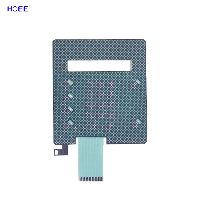 Custom PET Membrane Switch Keypad, ESD Shielding Layer Thin Film Push Button Membrane Switch for Electronic Equipment