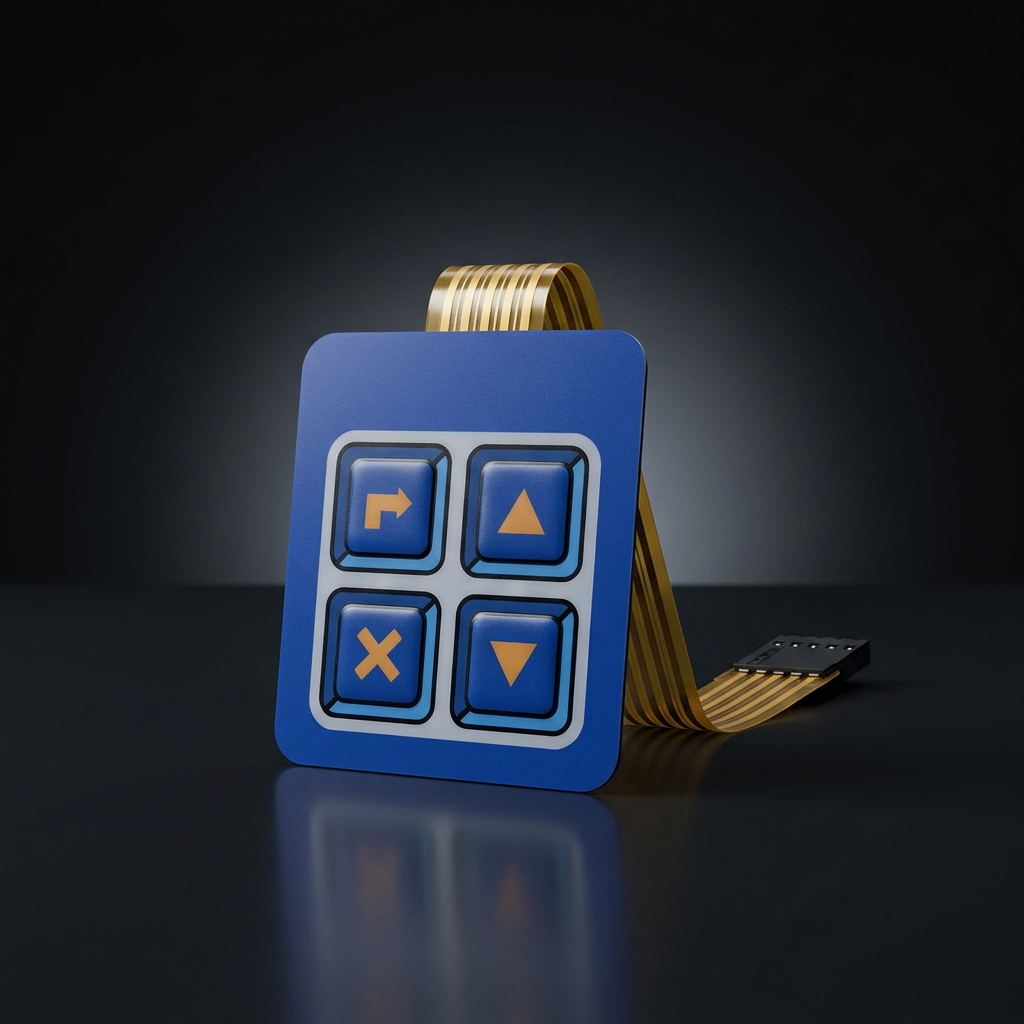 Customized Multi Layer Construction Printed Silver Circuit  OEM ODM Wholesale Graphic Overlay Membrane Keypad