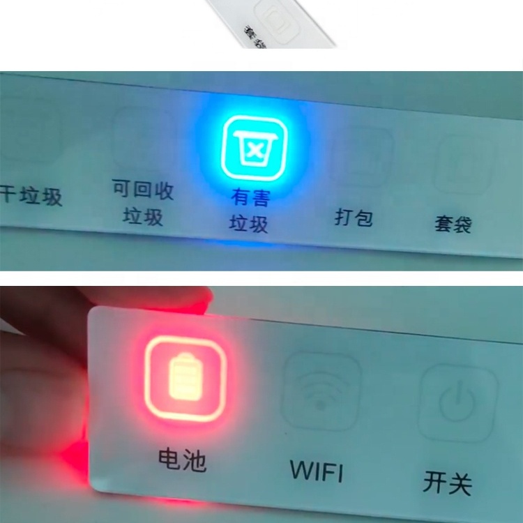 Custom LED Backlit Membrane Switch Keypad, Tactile Metal Dome Push Button Membrane Switch for Industrial Device Control Panel