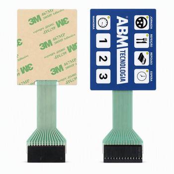 Custom Membrane Switch Industrial Control Panel Keypad Tactile Metal Dome RoHS UL94V0