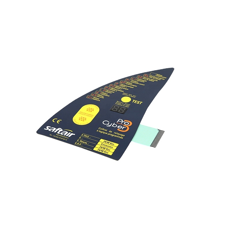 Custom Thin Film Illuminated Panel Lgf/LED Backlight Membrane Switch for Electronics