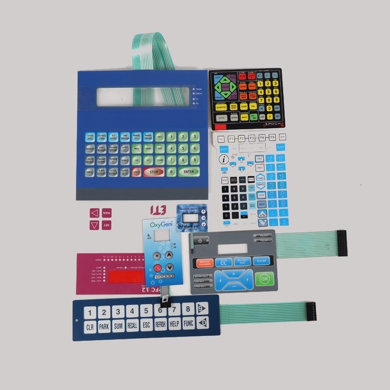 High Quality Reasonable Price Waterproof Membrane Keyboard with LEDs and 3M Adhesive Flat Design