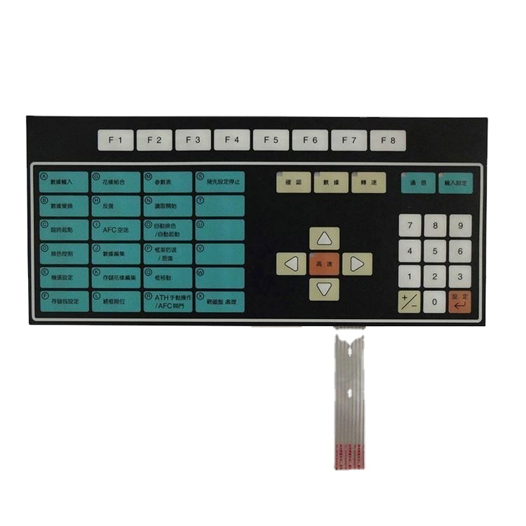 OEM ODM Custom Membrane Switch Keypad, PET PC Graphic Overlay Tactile Push Button Membrane Switch for Industrial Control Panel