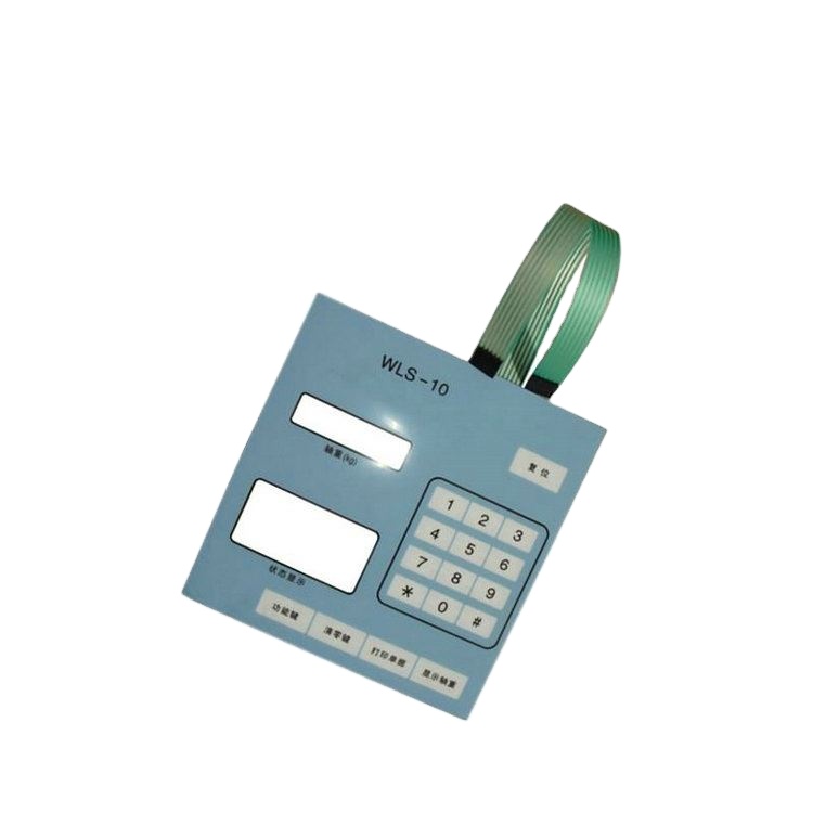 Custom PET Membrane Switch Keypad, ESD Shielding Layer Thin Film Push Button Membrane Switch for Electronic Equipment