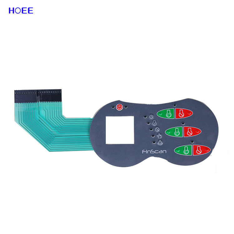 Custom Silk Screen Printing Membrane Switch Flexible Thin Film Keypad Push Button Switch for Household and Medical Equipment