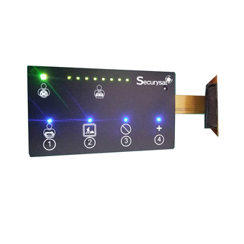 Mini 1 to 4 key membrane keypad with LED