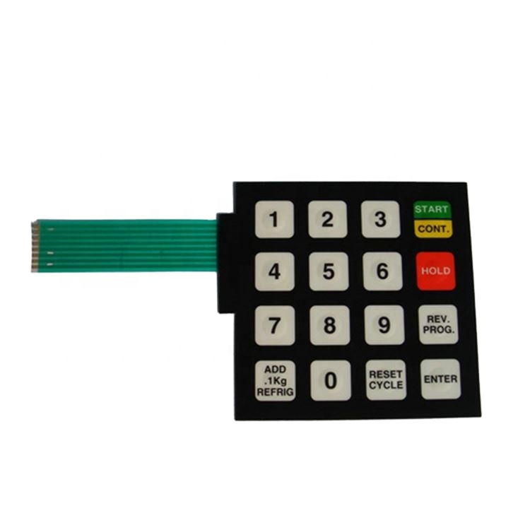 Hoee Factory Membrane Switch Keypad with Rubber Buttons 4*4/1*4/3*4/4*5 Layout MCU Expansion DIY Electronic Keyboard