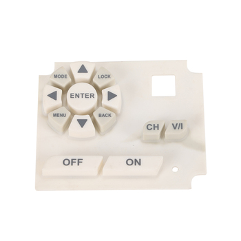 Custom silicone keyboard rubber keypad with rear adhesive