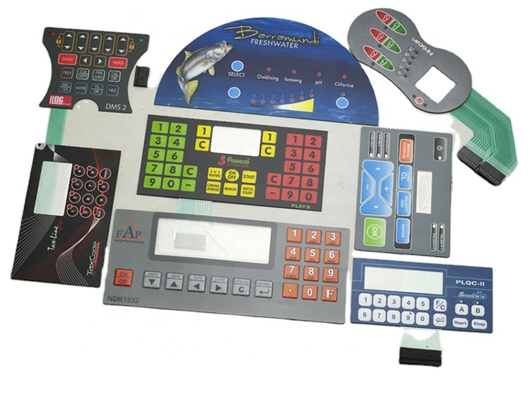 Custom Membrane Keyboards LED Backlit Membrane Switch for Electronics Quick Sampling