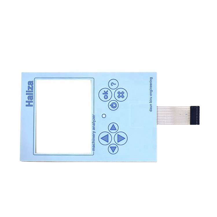 RoHS Compliant Industrial Membrane Push Button Switch Custom Tactile Membrane Keypad Switch for Medical Instrument Control Panel