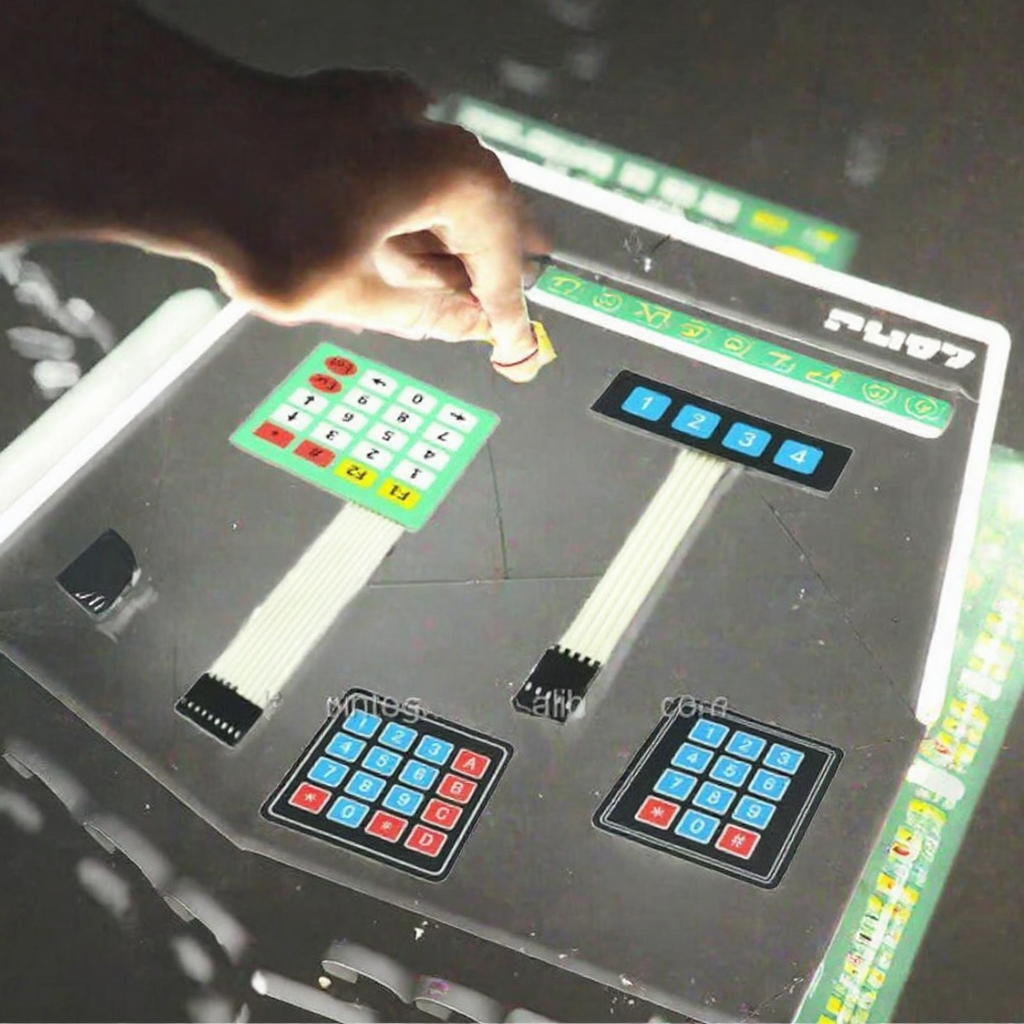 Hoee Factory Membrane Switch Keypad with Rubber Buttons 4*4/1*4/3*4/4*5 Layout MCU Expansion DIY Electronic Keyboard