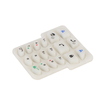 Custom design conductive pill PU coating silicone button keypad