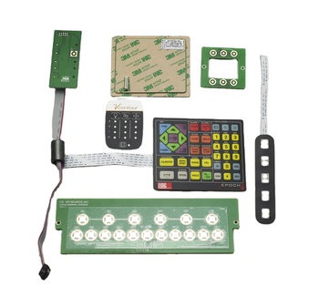 Colorful tactile push button PCB membrane switch